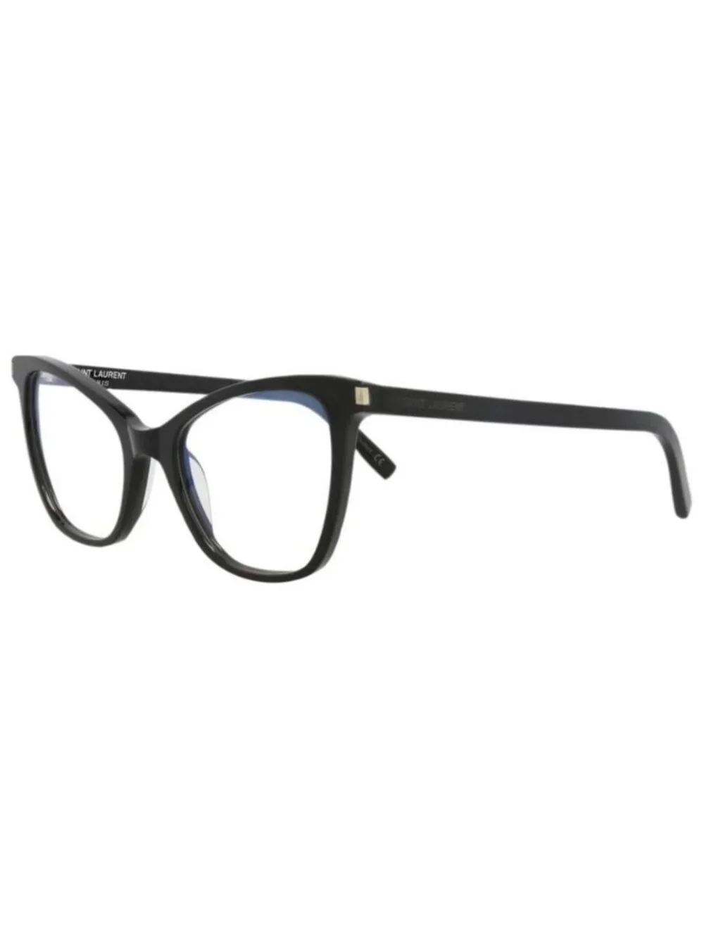 New Saint Laurent Womens Cat Eye Black Black Transparent Fashion Designer Eyegla